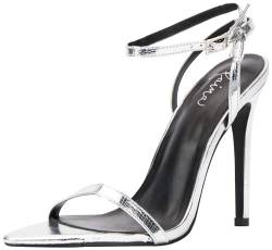 NAEMI Damen 25928782-NA01, Silber, 39 Sandal, EU von NAEMI