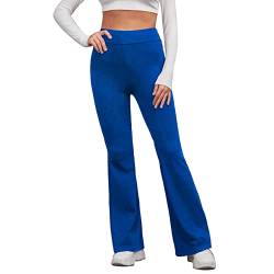 NAFING Flared Leggings Damen Lang Yoga Hosen Wide Leg Freizeithose Damen High Waist Sporthose Leggings Blickdichte Hose Schlaghose Sweathose Fitnesshose High Waist Flared Leggings Bootcut Sporthose von NAFING