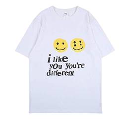 NAGRI I Like You You're Different T-Shirts,Weiß,L von NAGRI