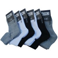 NAHLE Sneakersocken 12 Paar Sneaker Socken für Damen & Herren Bio-Baumwolle Sportsocken (12-Paar) atmungsaktiv, gepolsterte Ferse und Sohle Angenehmes Tragegefühl - kein Schwitzen von NAHLE