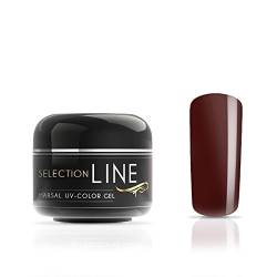 N&BF Selection Line UV Farbgel Marsal Red Lips | 5ml Profi Colour gel mittelviskos | Colorgel Rot Braun | Made in EU | Farbengel für Gelnägel & Nail Art | Rotbraunes Premium Nagelgel von NAILS FACTORY