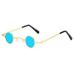 NAIXUE Steampunk-Sonnenbrille Hippie-Brille kleine Sonnenbrille Gothic-Sonnenbrille Vintage-Sonnenbrille runder Metallrahmen kleine Sonnenbrille von NAIXUE