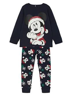 NAME IT Baby-Boy's NMMOPY Mickey LS NIGHTSET WDI Schlafanzug, Dark Sapphire, 86 von NAME IT