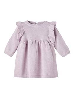NAME IT Baby Girls NBFRIFRILL Knit Dress Kleid, Orchid Petal, 74 von NAME IT