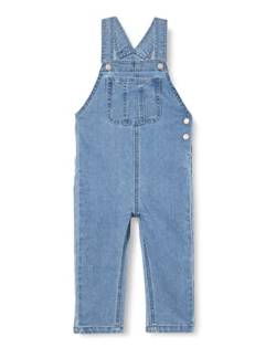 NAME IT Baby Girls NMFROSE DNM Overall 1437-FT FB Jeans Latzhose, Medium Blue Denim, 86 von NAME IT