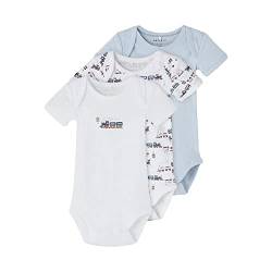 NAME IT Baby-Jungen NBMBODY 3P SS Heather Train NOOS Body, 68 von NAME IT