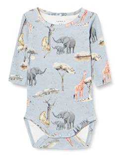 NAME IT Baby-Jungen NBMJUPAR LS Body, Peyote Melange, 56 von NAME IT