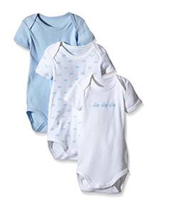 NAME IT Baby-Jungen NITBODY SS NB B NOOS Body, Blau (Cashmere Blue), 50 (3er Pack) von NAME IT