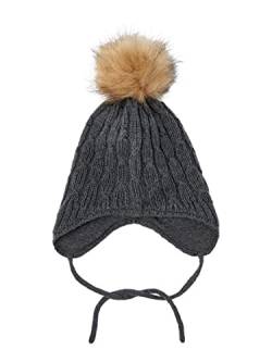 NAME IT Baby-Jungen NMMWRILLA Wool Knit HAT XXIII Hut, Iron Gate, 50/51 von NAME IT