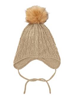 NAME IT Baby-Jungen NMMWRILLA Wool Knit HAT XXIII Hut, White Pepper, 50W / 51L von NAME IT