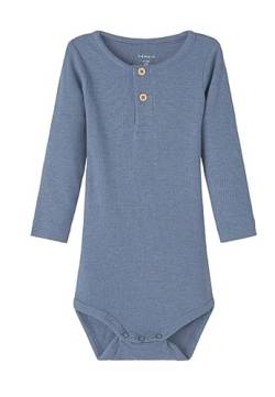 NAME IT Baby - Jungen Nbmkab Ls Body Noos, Troposphere/Detail:melange, 50 von NAME IT