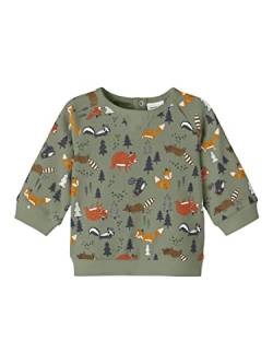 NAME IT Baby - Jungen Nbmosso Ls Top Box, Oil Green, 62 von NAME IT