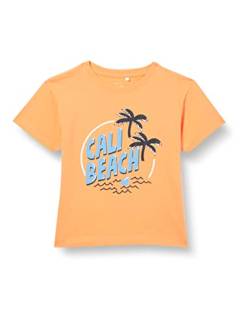 NAME IT Baby - Jungen Nmmvagno Loose Top H1 T-Shirt, Mock Orange, 86 EU von NAME IT