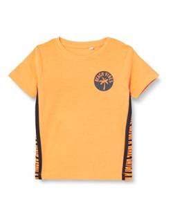 NAME IT Baby - Jungen Nmmzepolle Top T-Shirt, Orange Pop, 80 EU von NAME IT