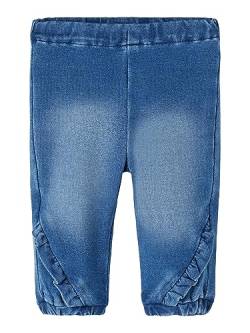 NAME IT Baby-Mädchen NBFBELLA Shaped R SWE Jeans 2404-TR NOOS Jeanshose, Medium Blue Denim, 50 von NAME IT
