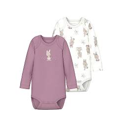 NAME IT Baby-Mädchen NBFBODY 2P LS Orchid Haze Rabbit NOOS Body, 50 von NAME IT