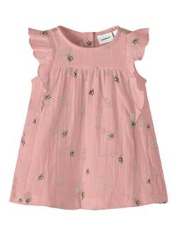 NAME IT Baby-Mädchen NBFHASINE CAPSL Dress Kleid, Rose Tan, 56 von NAME IT