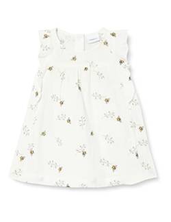 NAME IT Baby-Mädchen NBFHASINE CAPSL Dress Kleid, Strahlendes Weiß, 62 von NAME IT