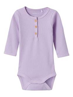 NAME IT Baby-Mädchen NBFHINNY LS Body, Double Cream, 50 von NAME IT