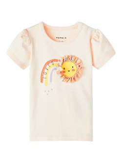 NAME IT Baby-Mädchen NBFHUSSIE SS TOP Box T-Shirt, Créme De Pêche, 56 von NAME IT