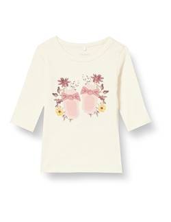 NAME IT Baby-Mädchen NBFLINDY LS TOP Box Langarmshirt, Buttercream, 50 von NAME IT