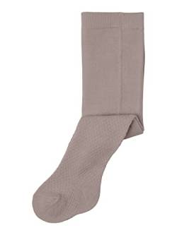 NAME IT Baby-Mädchen NBFWAKMA Wool Cable Pantyhose XXIII Strumpfhose, Moonbeam, 50W / 56L von NAME IT