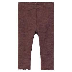 NAME IT Baby-Mädchen NBFWANG Wool NE.Legging SOLID NOOS XXIII Leggings, Peppercorn, 56 von NAME IT