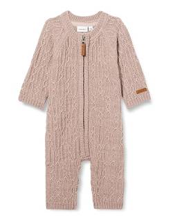 NAME IT Baby-Mädchen NBFWRILLA Wool LS Knit Suit XXIII Jumpsuit, Iron Gate, 86 von NAME IT