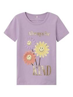 NAME IT Baby-Mädchen NMFARNA Happy SS TOP SMI T-Shirt, Double Cream, 92 von NAME IT
