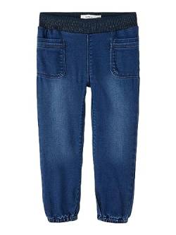 NAME IT Baby-Mädchen NMFBELLA Shaped R Jeans 1395-TO NOOS Jeanshose, Dark Blue Denim, 80 von NAME IT