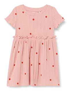 NAME IT Baby-Mädchen NMFHALLIE SS Dress Kleid, Rose Tan, 86 von NAME IT