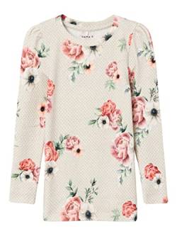 NAME IT Baby-Mädchen NMFHOLLY LS XSL TOP Langarmshirt, Peyote Melange, 104 von NAME IT