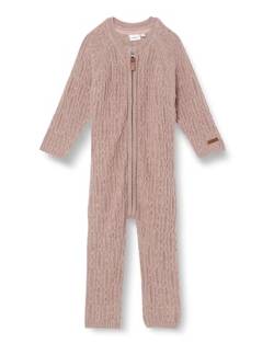 NAME IT Baby-Mädchen NMFWRILLA Wool LS Knit Suit XXIII Jumpsuit, Peppercorn, 98 von NAME IT