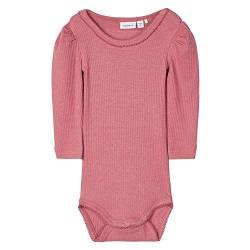 NAME IT Baby-Mädchen Nbfkabexi Ls Body Noos Kleinkind Unterwäsche-Satz, Withered Rose, 56 von NAME IT