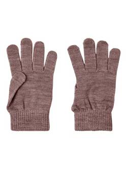 NAME IT Baby - Mädchen Nkfwholla Wool Gloves Xxiii Handschuh, Peppercorn, 116 von NAME IT