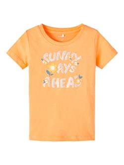 NAME IT Baby - Mädchen Nmfhermine Top T-Shirt, Mock Orange, 80 EU von NAME IT