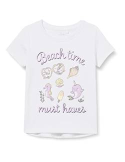 NAME IT Baby - Mädchen Nmfvix Top H1 T-Shirt, Bright White, 86 EU von NAME IT