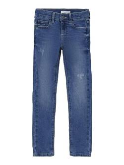 NAME IT Boy's NKMSILAS Slim Jeans 5115-MT NOOS Jeanshose, Medium Blue Denim, 98 von NAME IT