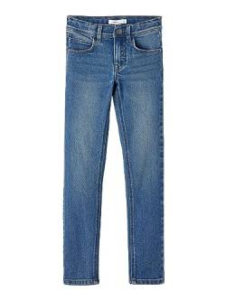 NAME IT Boy's NKMTHEO XSLIM Jeans 1090-IO NOOS Jeanshose, Medium Blue Denim, 104 von NAME IT