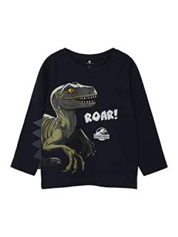 NAME IT Boy's NMMNOL Jurassic LS TOP NOOS VDE Langarm Shirt, Dark Sapphire, 92 von NAME IT