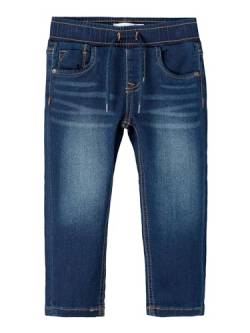 NAME IT Boy's NMMRYAN Slim SWE Jeans 2472-TH NOOS Jeanshose, Dark Blue Denim, 104 von NAME IT