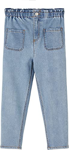 NAME IT Damen NKFBELLA DNMTAZZA HW Shaped AN Pant NOOS Hose, Light Blue Denim, 122 von NAME IT