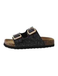 NAME IT Damen NKFFLORA NOOS Sandal, Black/Print:Glitter, 32 EU von NAME IT