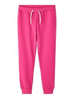 NAME IT Girl's NKFBIBBY SWE Pant UNB Hose, Fuchsia Purple, 158 von NAME IT