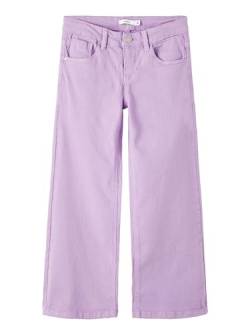 NAME IT Girl's NKFROSE Wide TWI Pant 1115-TP NOOS Hose, Sand Verbena, 116 von NAME IT