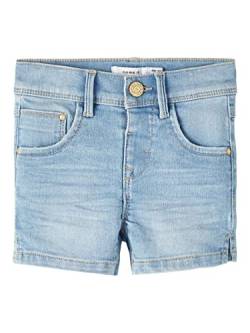 NAME IT Girl's NMFSALLI DNMTHRIS TB Shorts, Light Blue Denim, 98 von NAME IT