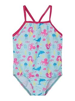 NAME IT Girl's NMFZIZA Swimsuit Box TB Badeanzug, Aqua Splash, 86/92 von NAME IT