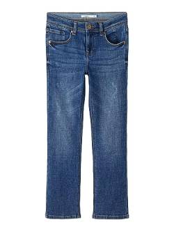 NAME IT Jungen NKMRYAN Straight Jeans 2520-EL NOOS Jeanshose, Dark Blue Denim, 128 von NAME IT