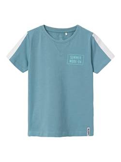 NAME IT Jungen NMMHERLUF SS TOP T-Shirt, Smoke Blue, 92 von NAME IT