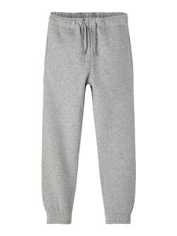 NAME IT Jungen Nkmleno Sweat Pant Bru Noos Jogginghose, Grey Melange, 128 EU von NAME IT